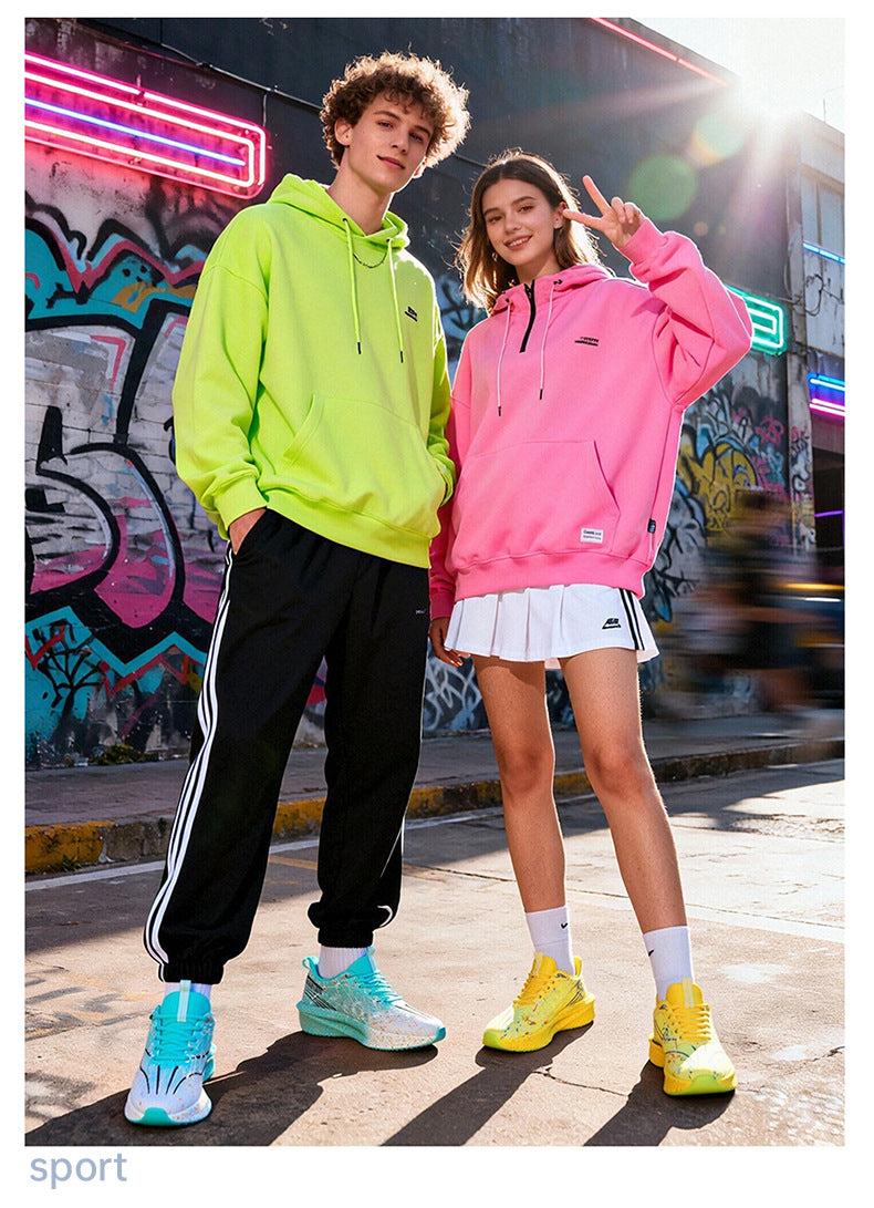 Red Rabbit9PRO Autumn New Fluorescent Real Explosive Carbon Plate Soft Sole Running Shoes Body Test Racing Couple Lightweight Sports Shoes