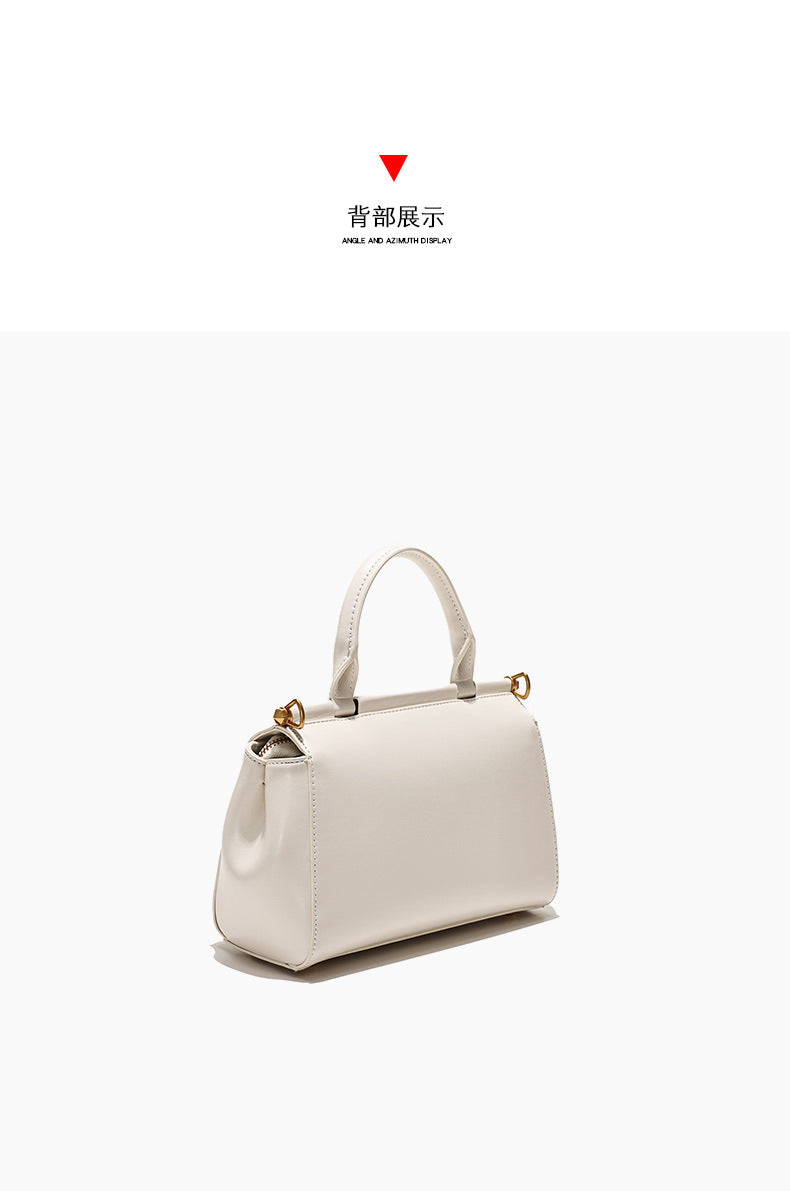 Vintage Simple Small Square Bag2025New Korean Style Personality Single Shoulder Bag Casual Crossbody Bag High-end Niche Handbag