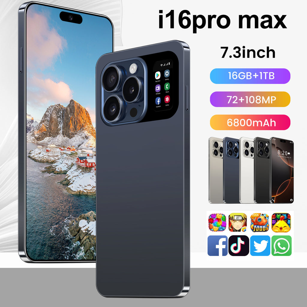 Globally Exclusive for Smartphones i16pro max Android Large Screen16+1T Source Factory(Popular)