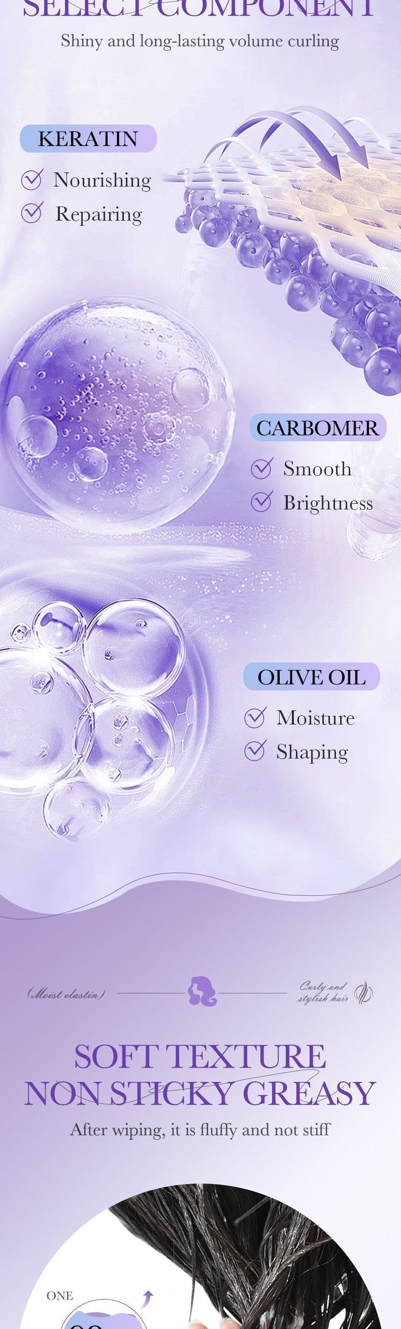 Elastin300ml SADOER Rich Moisturizing Nourishing Hair Conditioner Cross-Border Wholesale