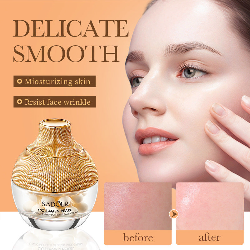 Full English Pearl Cream70g SADOER Collagen Hydrating Moisturizing Cream  Foreign Trade Wholesale