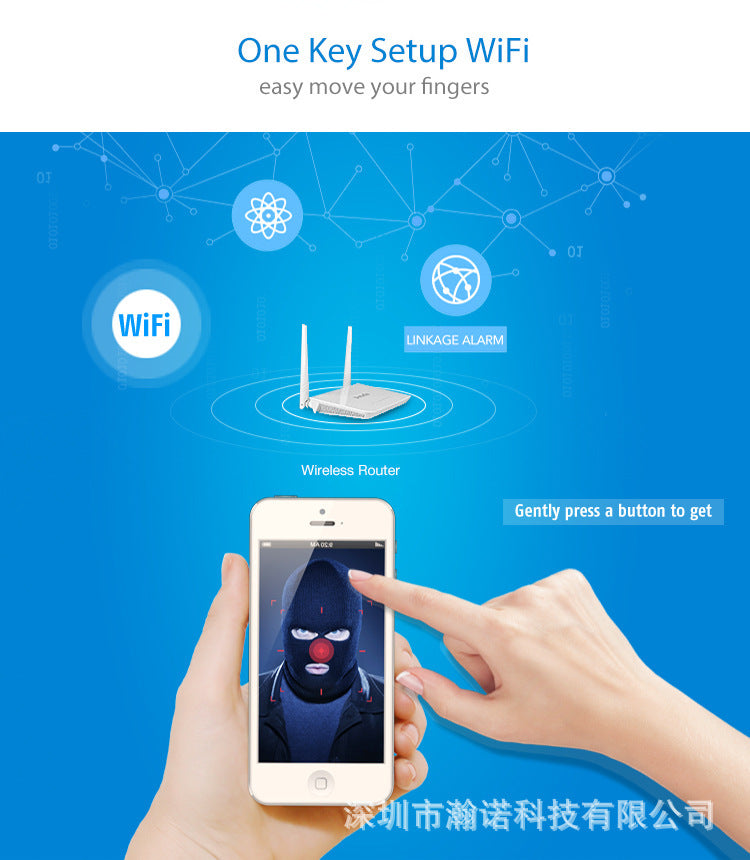 Surveillance Camera Small Water Drop Mobile Phone Remote HD Smart Selection for Home Use1080P Hd wifi Wireless Network