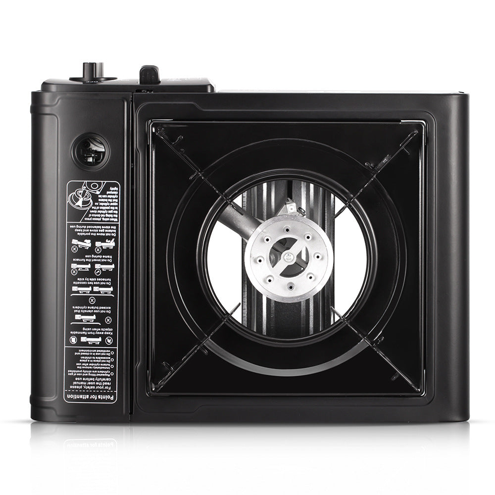 RAF Gas Stove Single Burner Household Liquefied Gas Tabletop Flameout Protection Glass Rotating High Heat Natural Gas R.8111