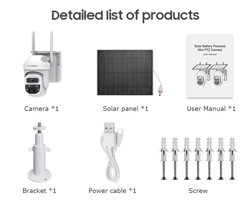 New4G Solar Camera Camera300Wan HD Full Color Night Vision Surveillance Outdoor Camera