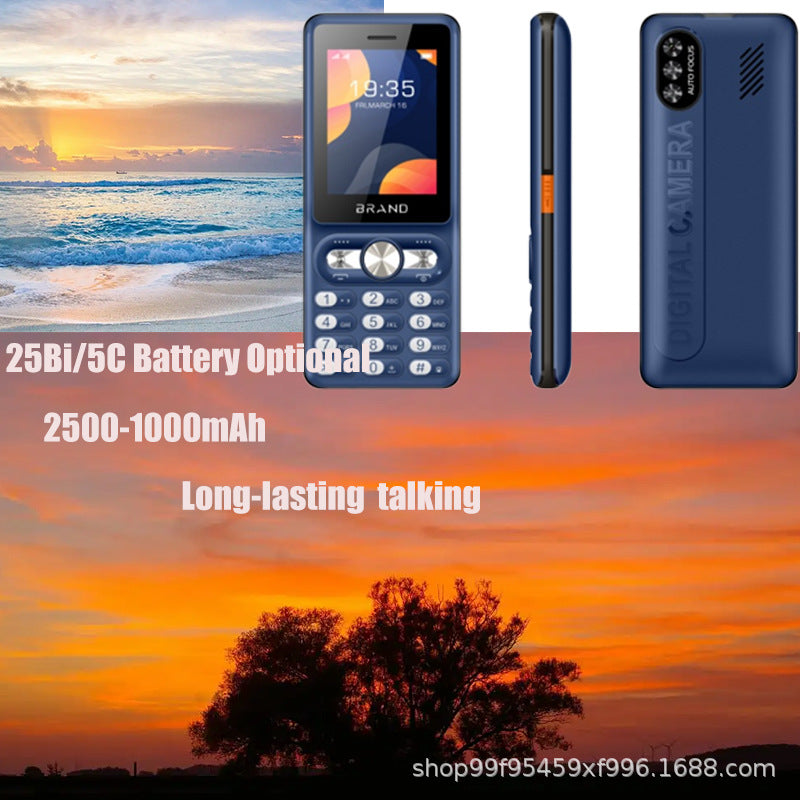 2.4Large Volume Earpiece with Camera Factory Dual SIM Button Straight Board for Elderly and Students Functional Phone