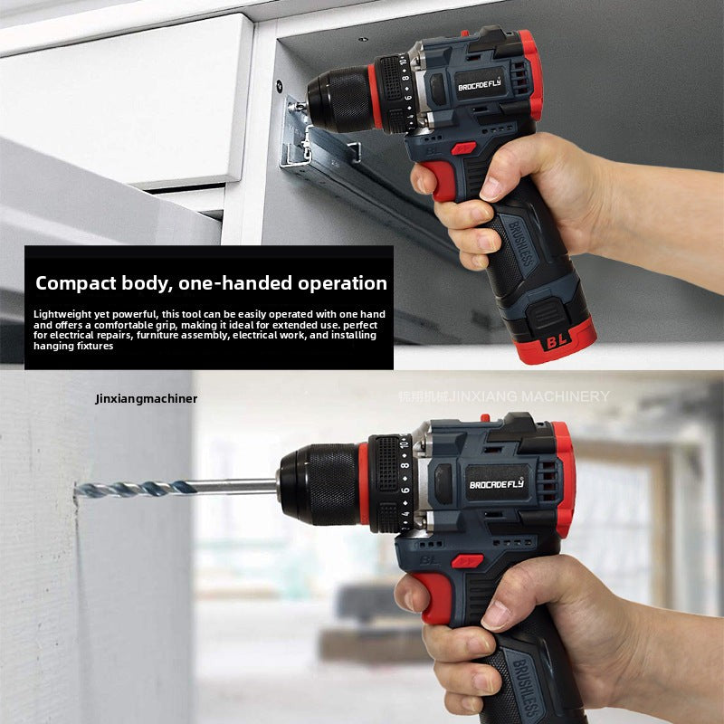 Electric hand drill10MM Brushless16.8V Metal Chuck Domestic Sales Explosion Factory Direct Sales Large Volume Great Price