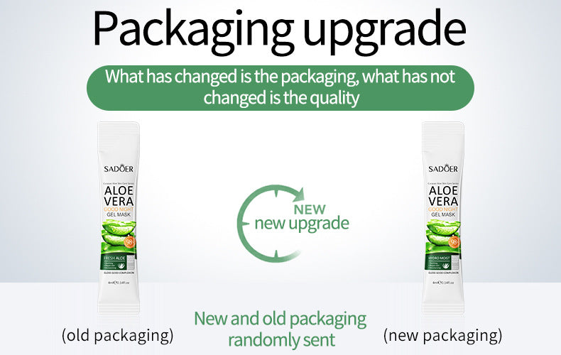 Aloe Vera Good Night Freeze Mask Strip Pack SADOER Sleeping Mask No-Rinse Apply-On Cross-Border Foreign Trade Wholesale