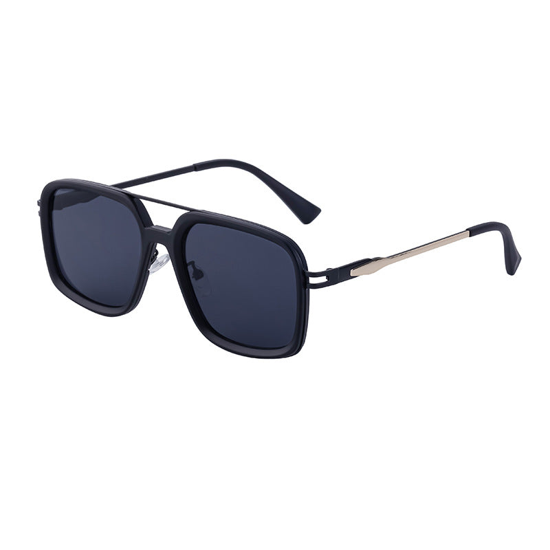 2025New style sunglasses for men with a high-end feel, vintage driving sunglasses, square frame glasses wholesale