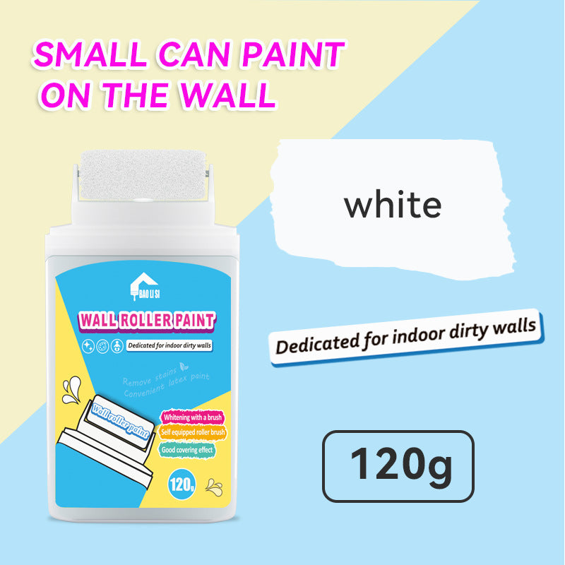 Wall Small Roller Brush Paint Cocoa Roller Dirty Graffiti Renovation Color Change Latex Paint Portable Water-Based Interior Wall Paint