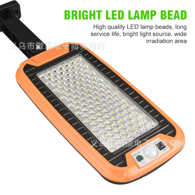 New Solar Light Outdoor Human Body Induction Light with Remote Control Wall Light Waterproof Garden Light LED Garage Light Street Light