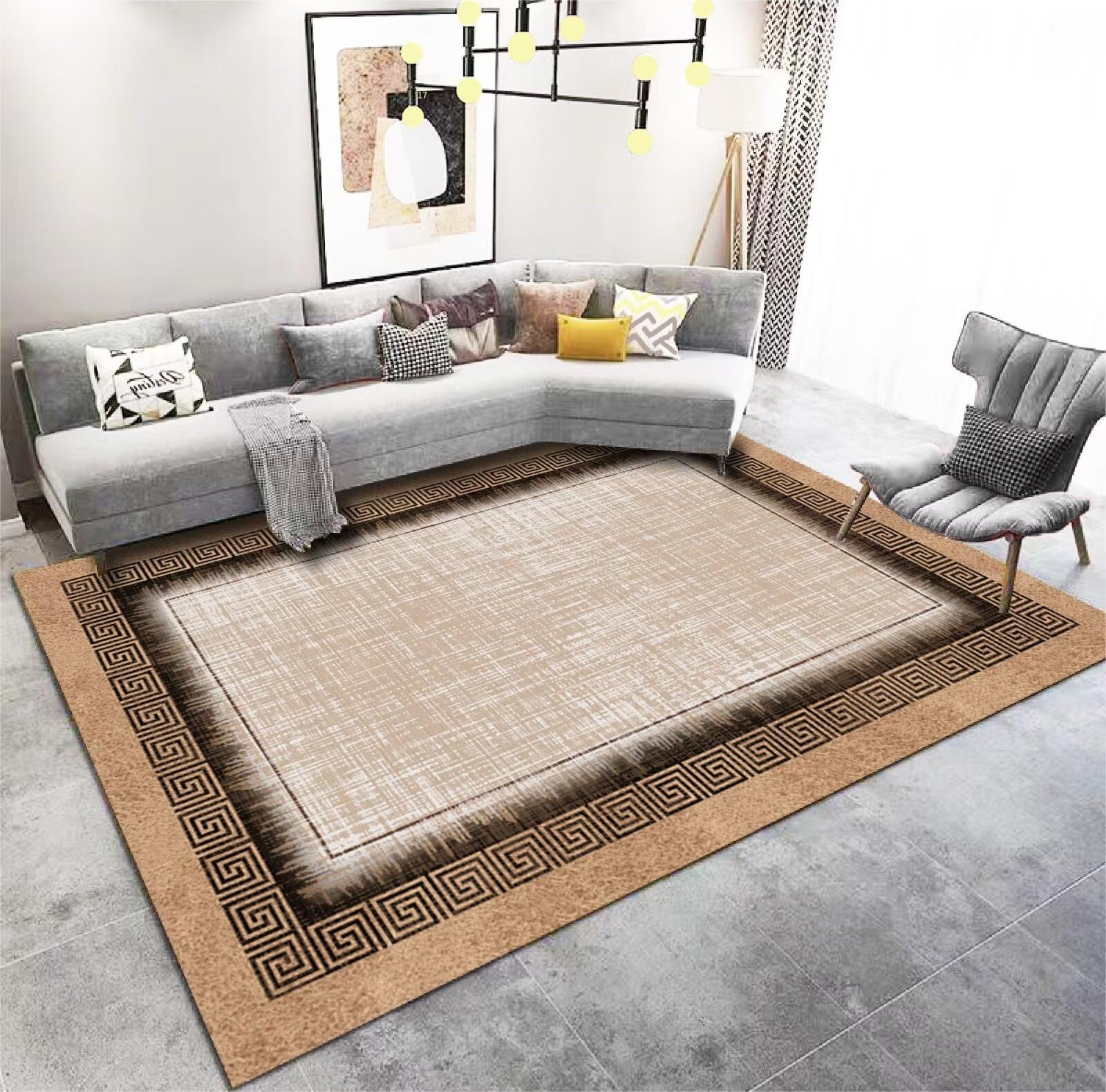 Living Room Carpet Stain-Resistant Easy Care Light Luxury Sofa Coffee Table Rug Home Use All-Season Crystal Velvet Bedside Warm Blanket