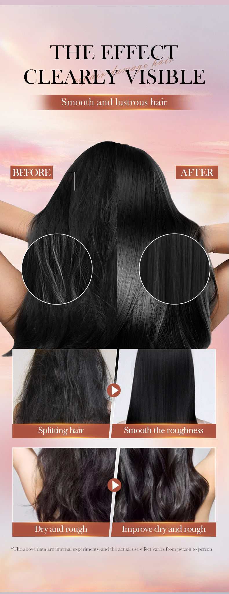 Cocoa Oil Smooth Conditioner SADOER Repair and Nourish Hair Conditioner Cross-Border Wholesale