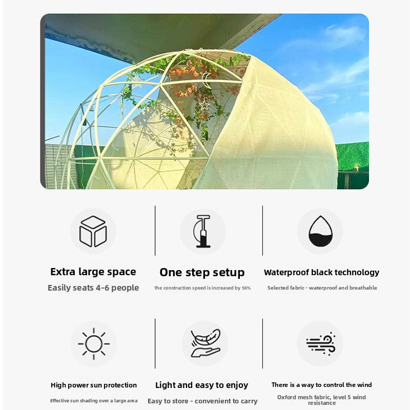Starry Sky Room Bubble House Mesh Sun Room Internet Celebrity Restaurant Tent Hotel Outdoor Leisure Room Outdoor Tea Room Tent