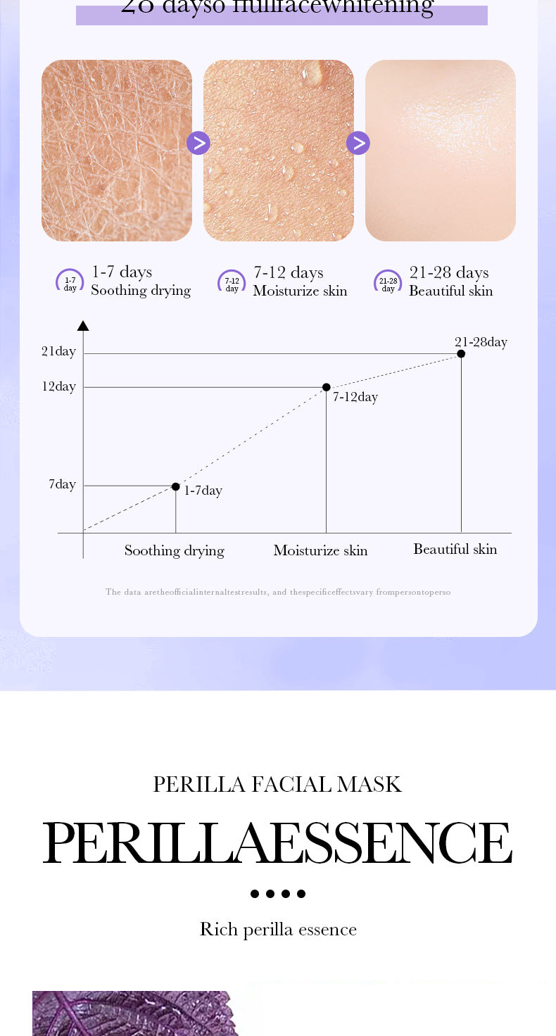 Perilla Mask25g BIOAOUA Polypeptide Hydrating Moisturizing Tablets for Cross-Border Wholesale
