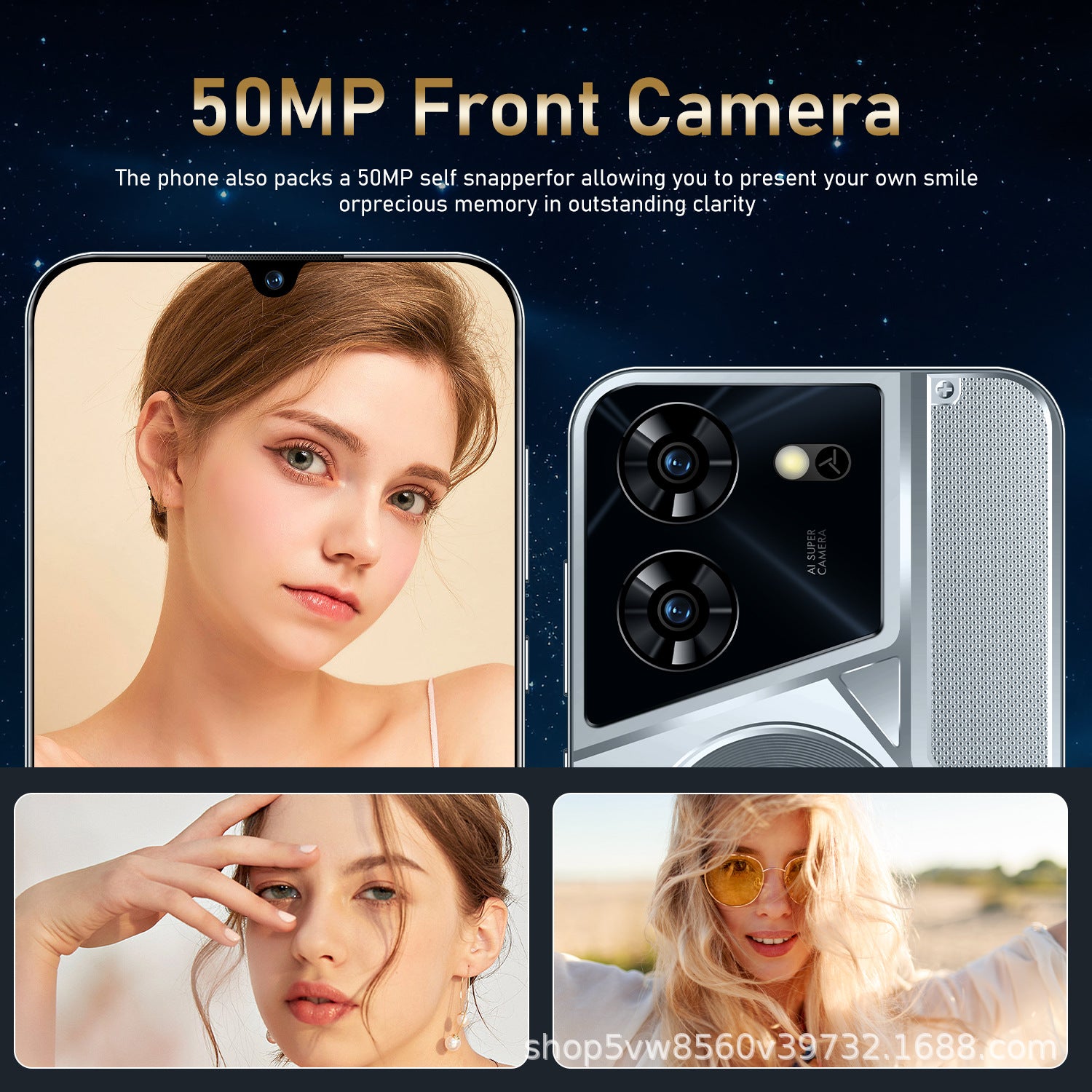 New Pova 5 pro Large Screen Android All-in-One Mobile Phone（16+1T)Smart Android Phone
