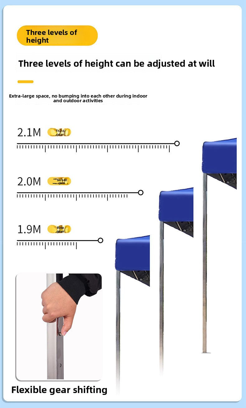 Thickened Stainless Steel Four-Corner Tent Outdoor BBQ Night Market Stall Use Rain Shelter Windproof Sunshade Portable Folding Large Umbrella