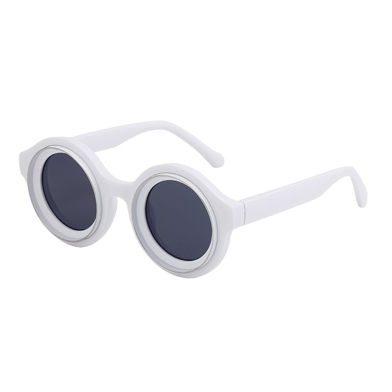 Sunglasses European and American Fashion Round Frame Sunglasses Men's High-end Sunglasses Men's Wholesale sunglasses