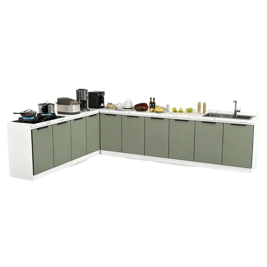 Custom Whole House Aluminum Alloy Kitchen Integrated Cabinets Wall Cabinets Integrated Home Assembly Moisture-Proof Durable Factory