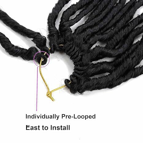 14-301 Inch Synthetic Dreadlock Crochet Wig DEEPNULocscrochethair Scattered Tail Celebrity Fashion