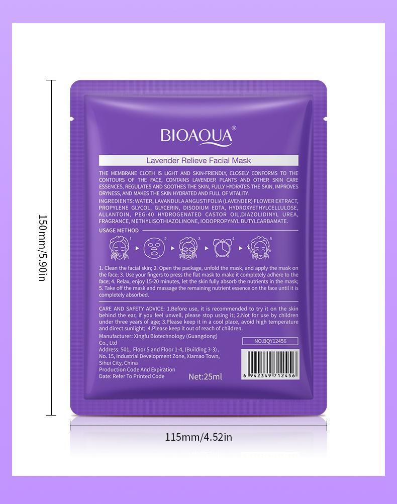 Full English Mask BIOAOUA Plant and Fruit Face Mask Sheets Hydrating and Moisturizing  Wholesale OB