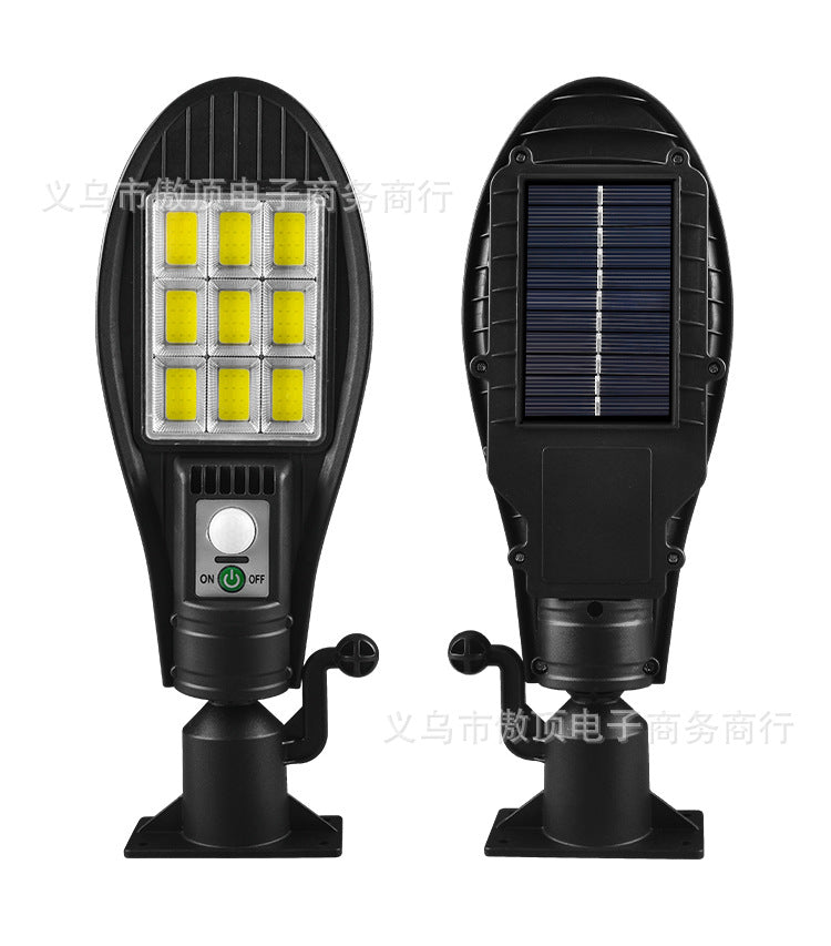 Outdoor Solar Light Human Body Sensing Wall Light Integrated Street Light with Remote Control Garden Light Waterproof Garden Light