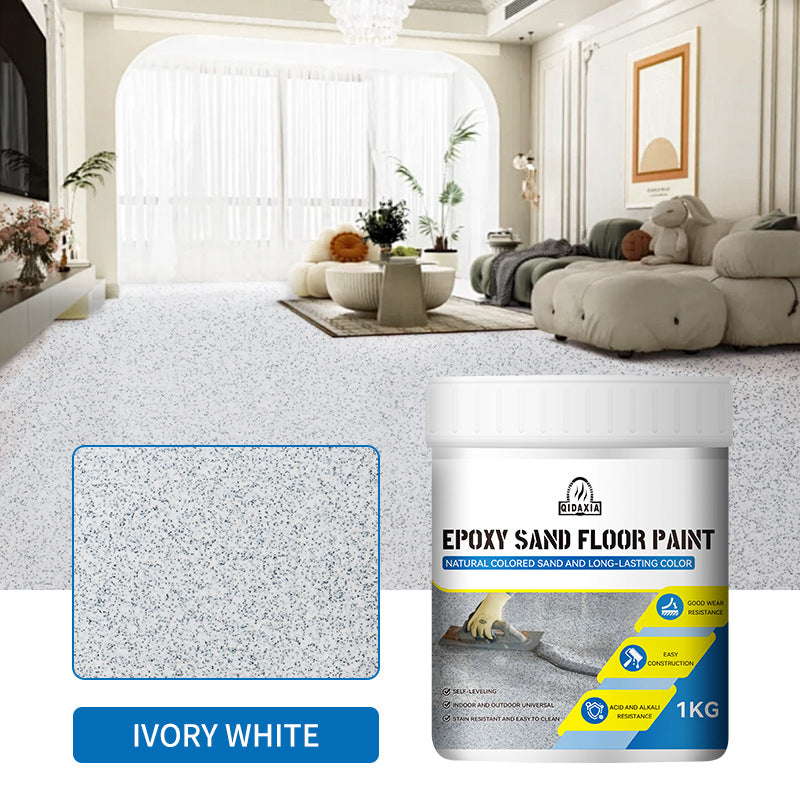 Epoxy Color Sand Self-Leveling Floor Paint Indoor and Outdoor Wear-Resistant Non-Slip Cement Floor Paint Pure Natural Imitation Marble Paint