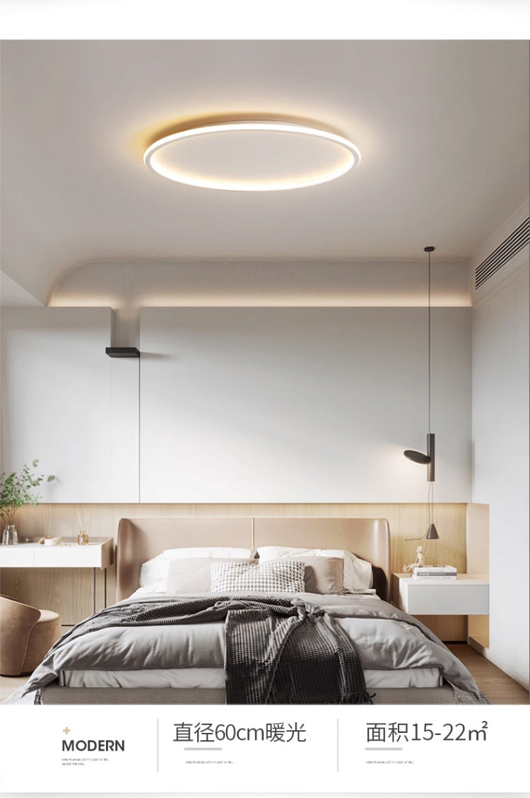 New Slim Fit LED Ceiling Lamp Creative Super Bright Modern Minimalist Bedroom Lamp Round Children's Room Study Lighting