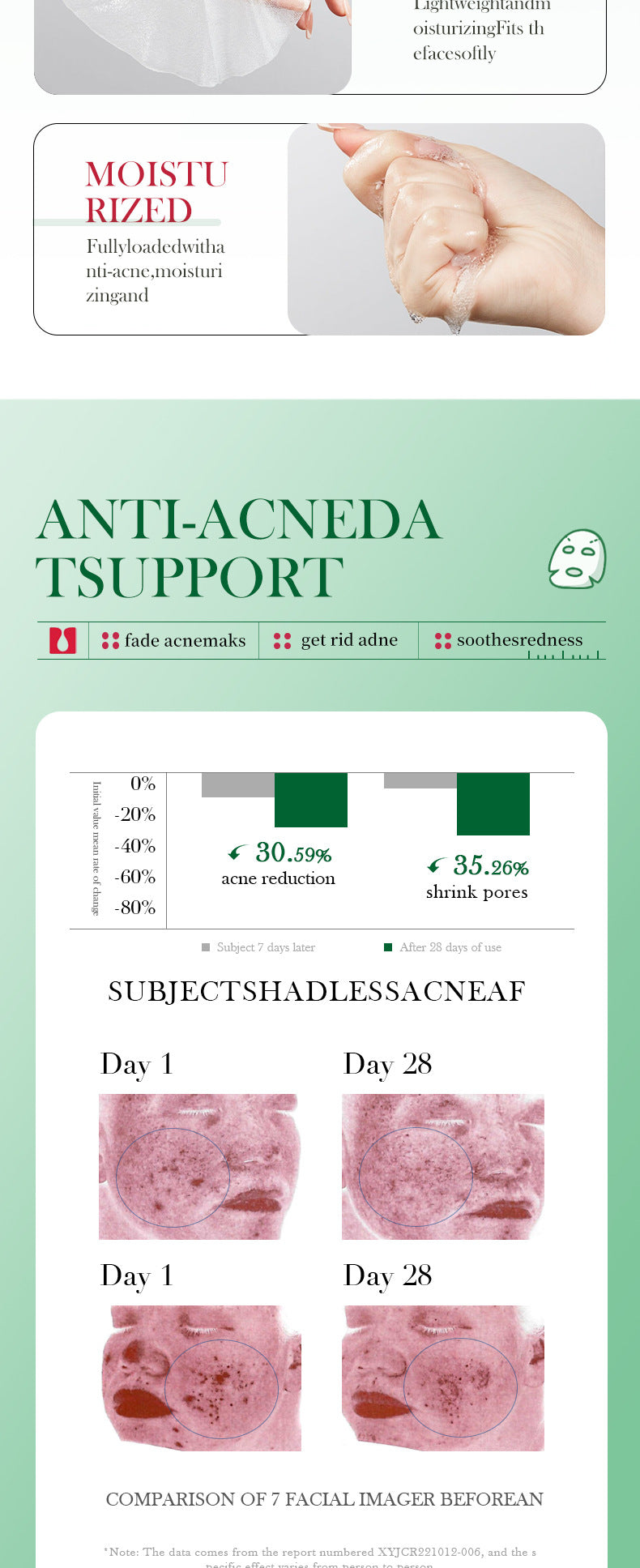 Salicylic Acid Mask25g BIOAOUA Moisturizing and Hydrating Tablets for Cross-Border Wholesale