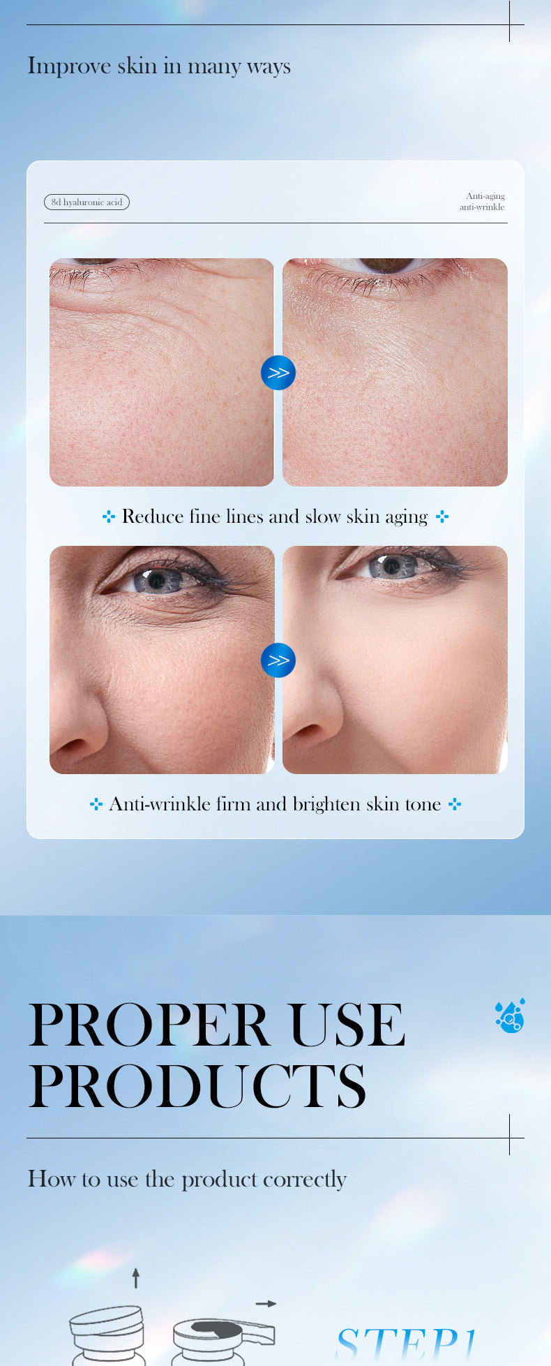 Cross-border Freeze-Dried Powder Combination Hydrating Moisturizing Skin Rejuvenation Nourishing Skin Freeze-Dried Powder Set Export Manufacturer Wholesale