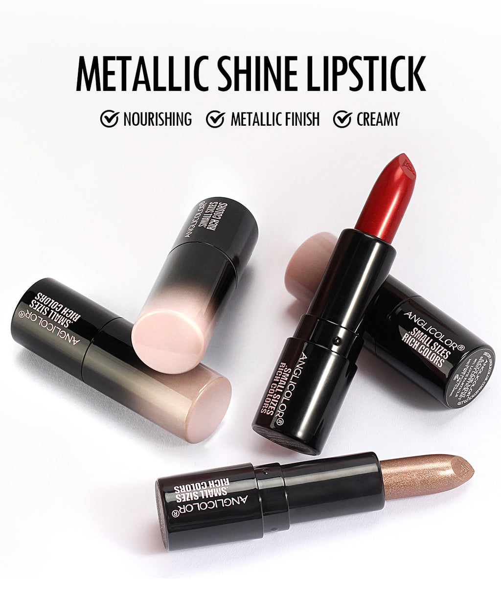 6Pack of Pearlescent Lipsticks Set, European and American Style, Fine Shimmer, Long-lasting, Waterproof, Non-fading, Non-transfer Lipstick Set