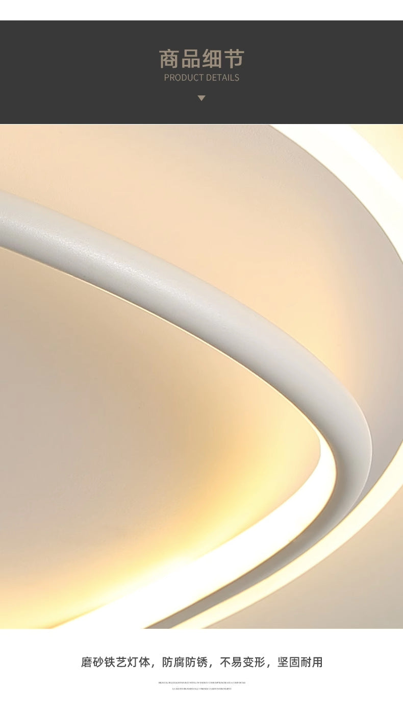 Nordic Light Luxury Bedroom Lamp LED Ceiling lamp for master bedroom, study room, dining room, simple modern oval light fixture