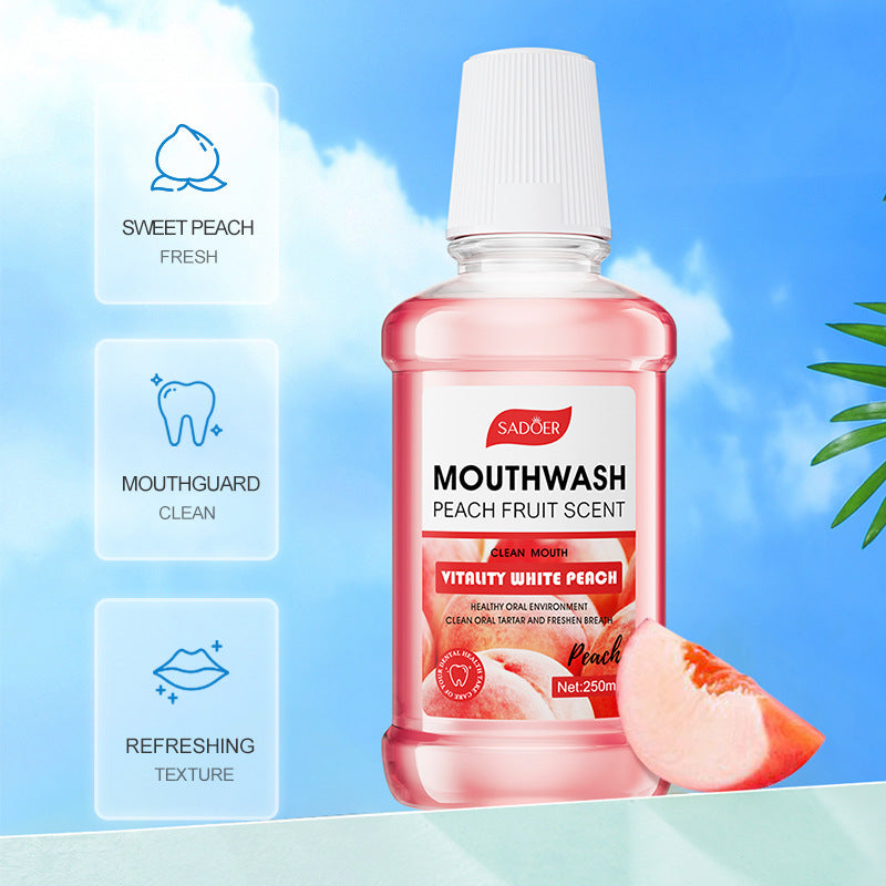 All English Mouthwash250ml  SADOER Peach Mint Lemon Oral Care  Foreign Trade Wholesale
