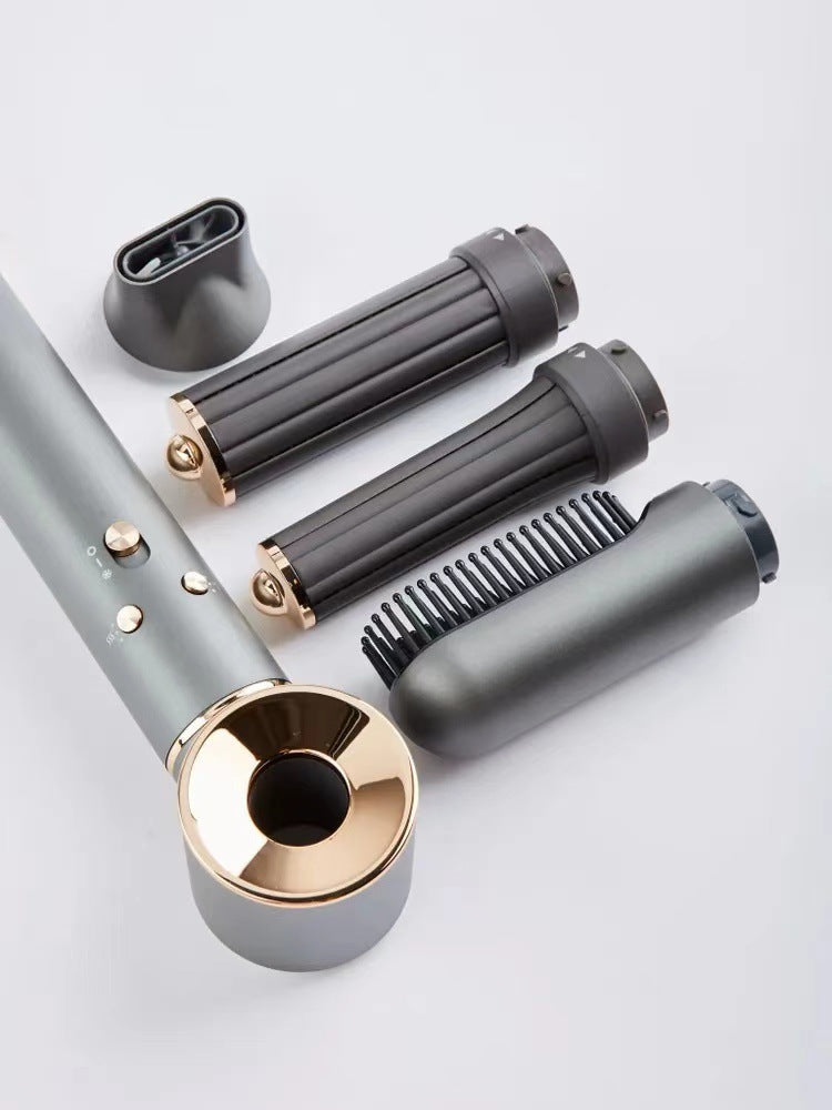 ФенMultifunctional 5-in-1 Hot Air Comb Curling Iron Styling High Power High Speed Hair Care Negative Ion Hair Dryer