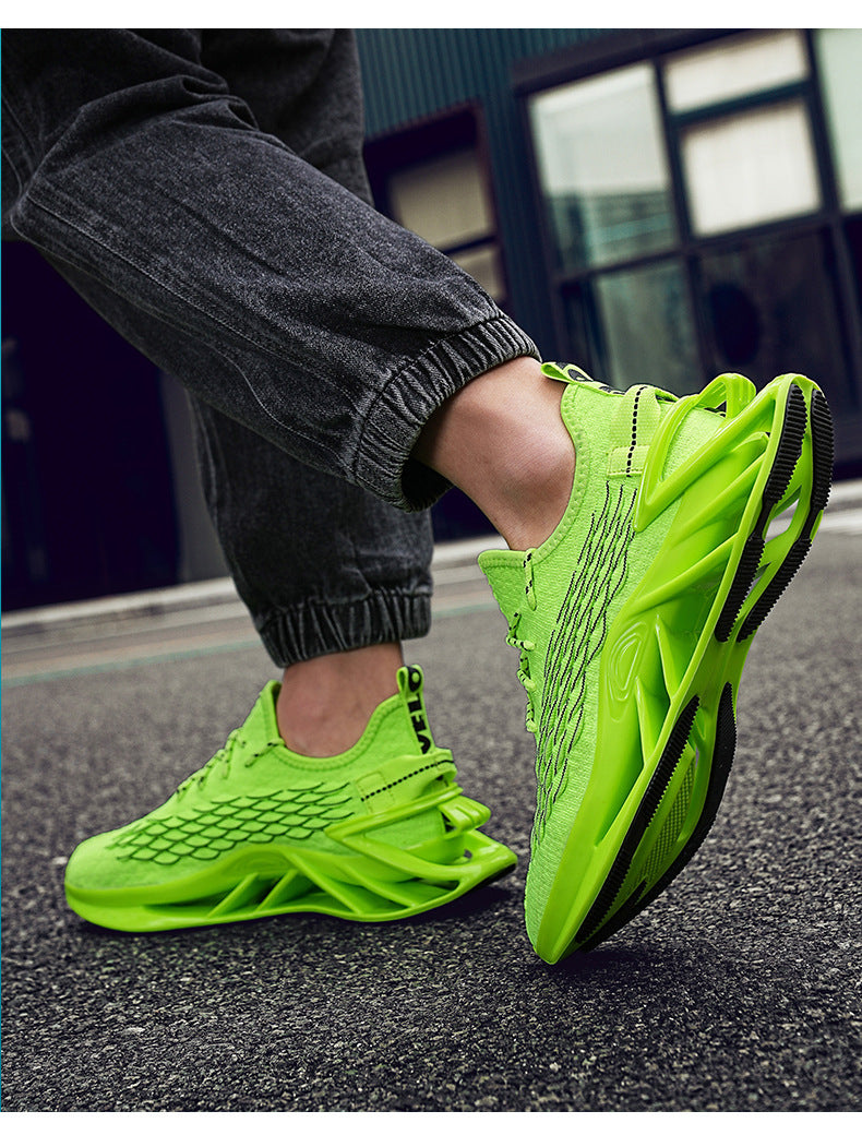 2025Spring and Summer New Large Size Men's Sports Running Shoes Versatile Student Blade Shoes Casual Trendy Shoes for Men