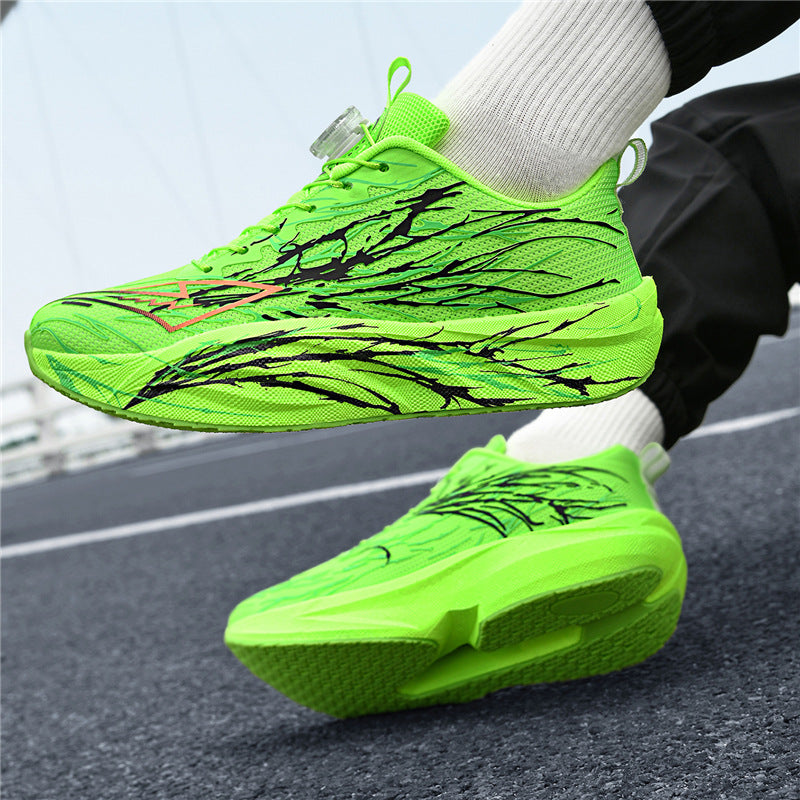 Red Rabbit9pro Really Explosive Carbon Plate Luminous Casual Breathable Running Shoes Outdoor Racing High Elastic Shock Absorption Non-slip Sneakers