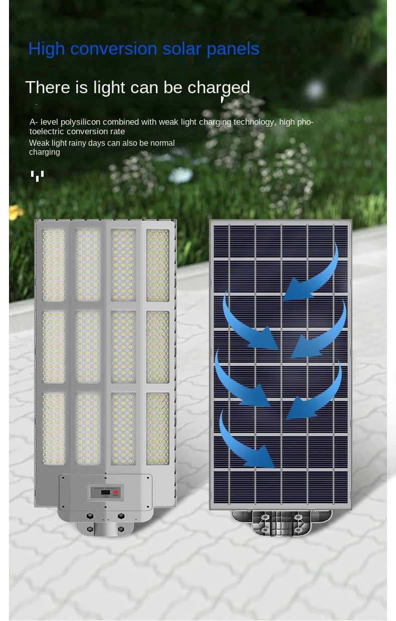 Solar Street Light Automatically Turns on After Dark, Rainy Day Power Supply, Ultra Bright Waterproof Household Solar Light