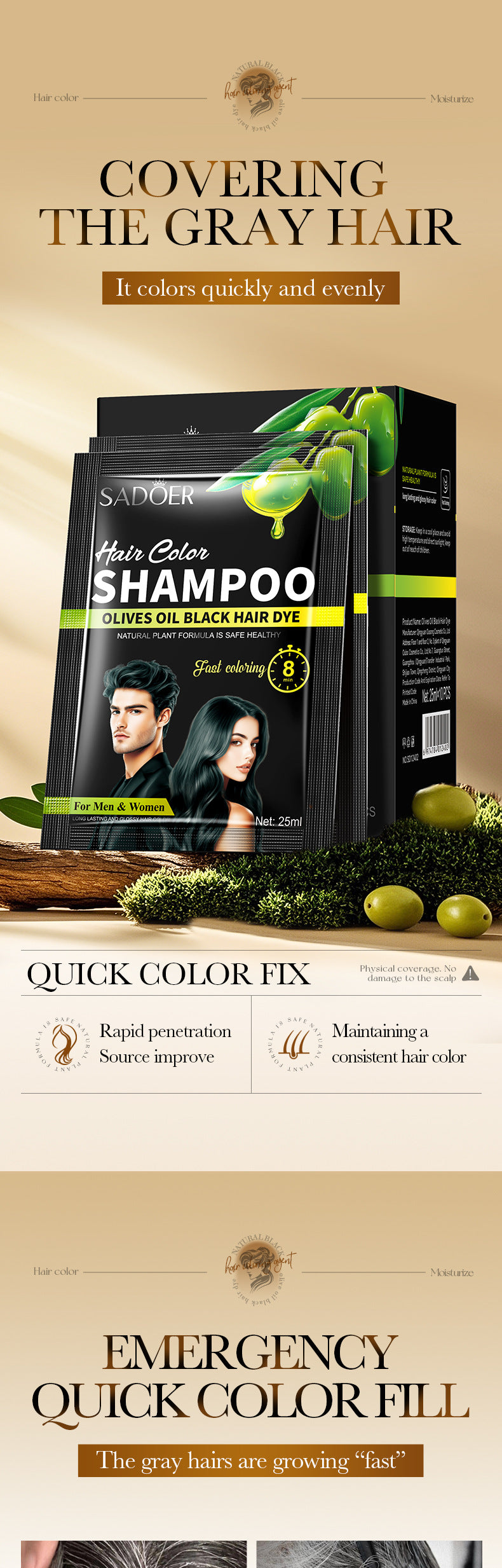 Cross-border Conditioner Box Set25ml×10PCS Argan Oil Olive Dye Moisturizing Hair Care Export Manufacturer Wholesale