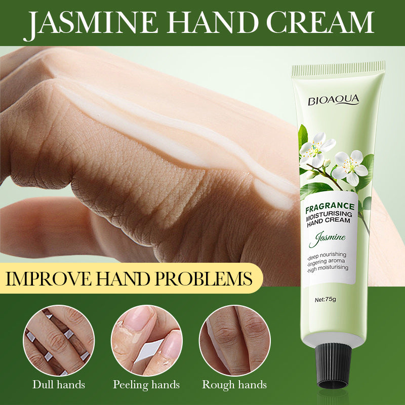 Flower Moisturizing Hand Cream BIOAOUA Autumn and Winter Sakura Moisturizing Hand Cream Cross-Border Foreign Trade Wholesale