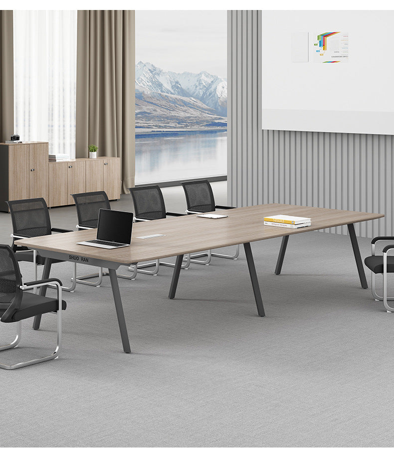 Conference Table Long Table Simple Modern Meeting Room Table and Chair Set Small Negotiation Training Table Long Office Desk Furniture