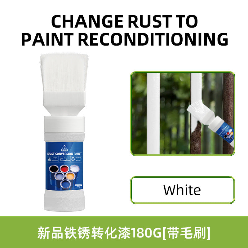 Qixia Water-Based Anti-Rust Paint, Rust-Free Roof Iron Rust Conversion Paint, Color Steel Tile Renovation Paint, Water-Based Anti-Rust Paint