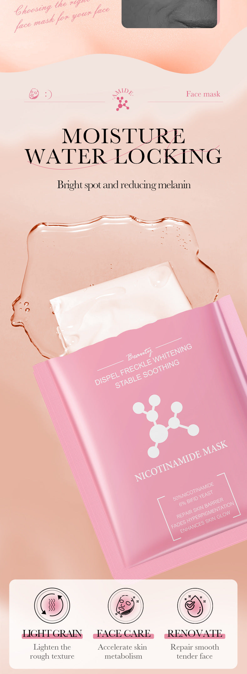 Full English Mask25g BIOAOUA Dimension C Retinol Hydrating Moisturizing Mask Sheet Pack  Wholesale