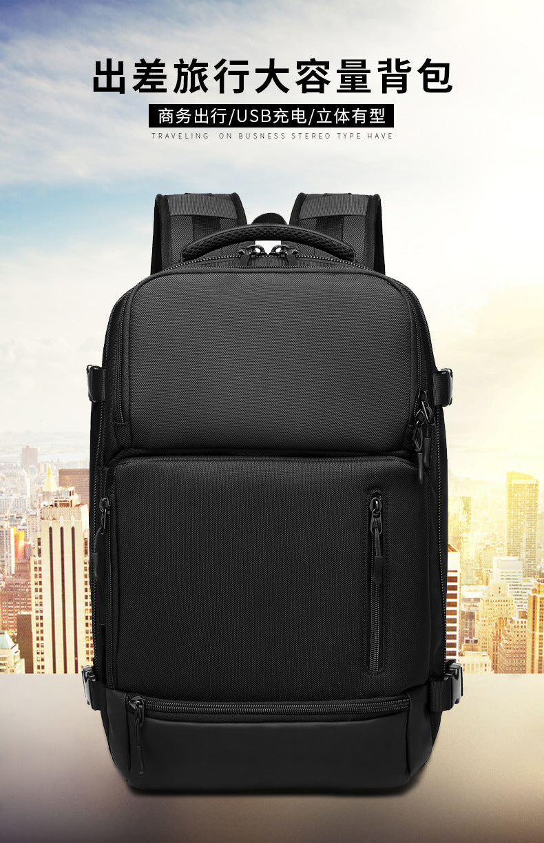 OZUKO Men's Backpack1715-inch Laptop Bag Business Travel Large Capacity Waterproof Commuting Sports Backpack