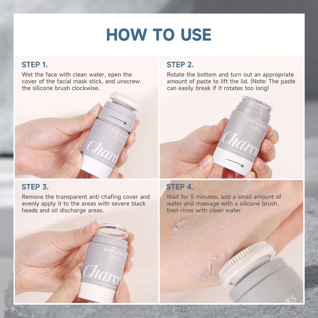 Exclusive Supply sheloves Bamboo Carbon Solid Mask Moisturizing Cleansing Remove Blackheads Oily Skin Smear Mud Mask Stick