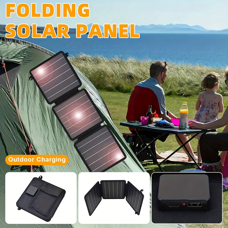 Factory Direct Sale 15W Monocrystalline 70% off Pack Dual Output Port Outdoor Portable Emergency Solar Charging Panel Waterproof Durable