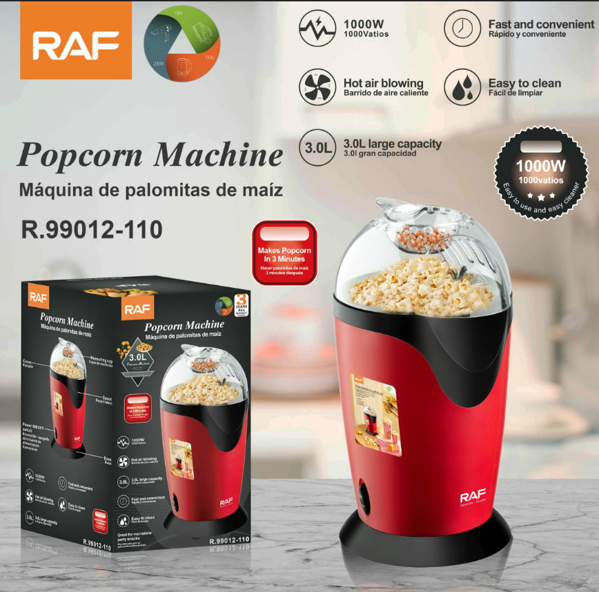 RAF European-style Home-use Mini Popcorn Maker Fully Automatic Small Electric Children's DIY Popcorn Maker