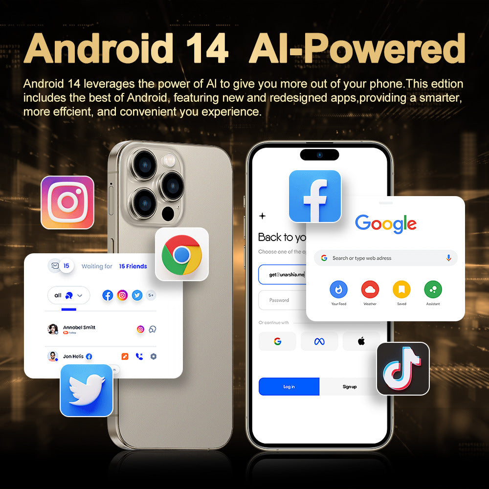 i16 ProMax Android Smartphone16+1T Shopee E-commerce(Popular)
