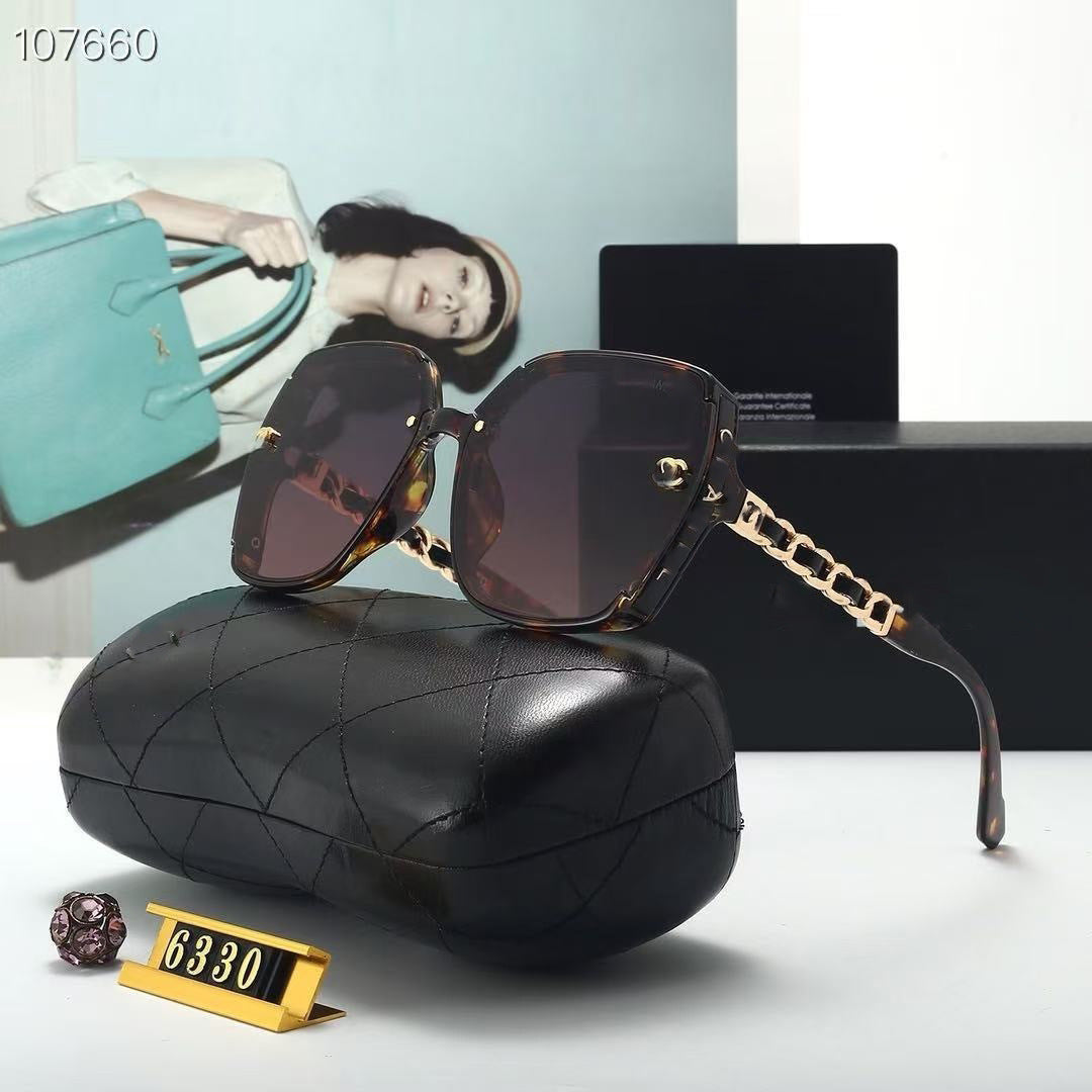 New High-End Large Frame Sunglasses for Women, European and American Style, Trendy Women's Sunglasses2025High-end versatile sunshade glasses