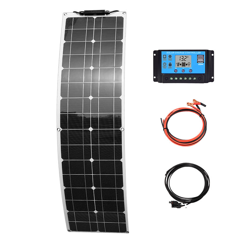 Solar Panel 100W 18V Controller Kit for Car Yacht RV Camper Battery