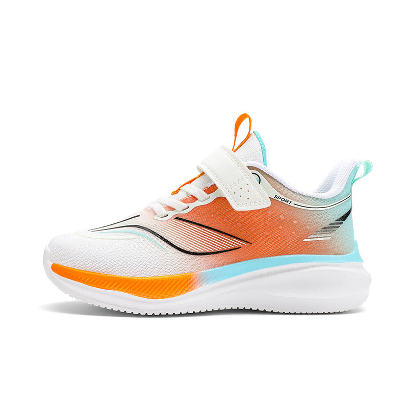 Children's Ultra-light Shock-absorbing Anti-slip Running Shoes Spring and Summer Medium and Large Children's Mesh Breathable Sports Shoes Children's Shoes Breathable Shock-absorbing