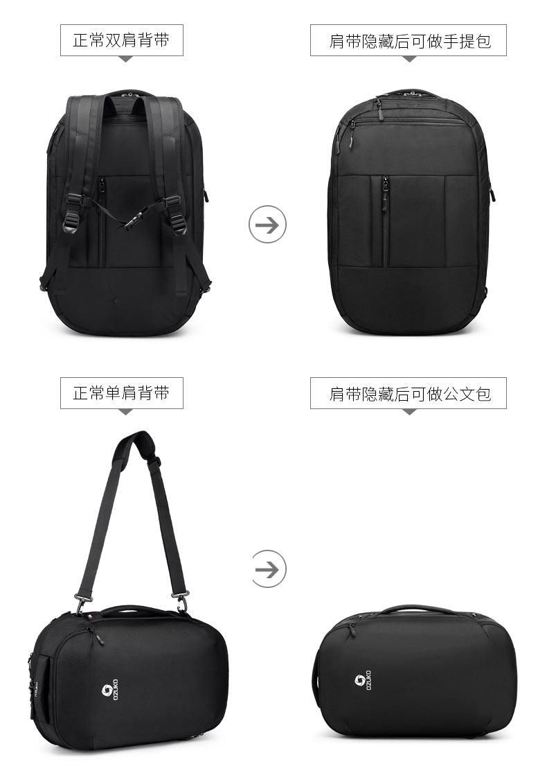 ozuko Business Backpack Men's Computer Backpack Large capacity simple trendy waterproof travel commuter bag